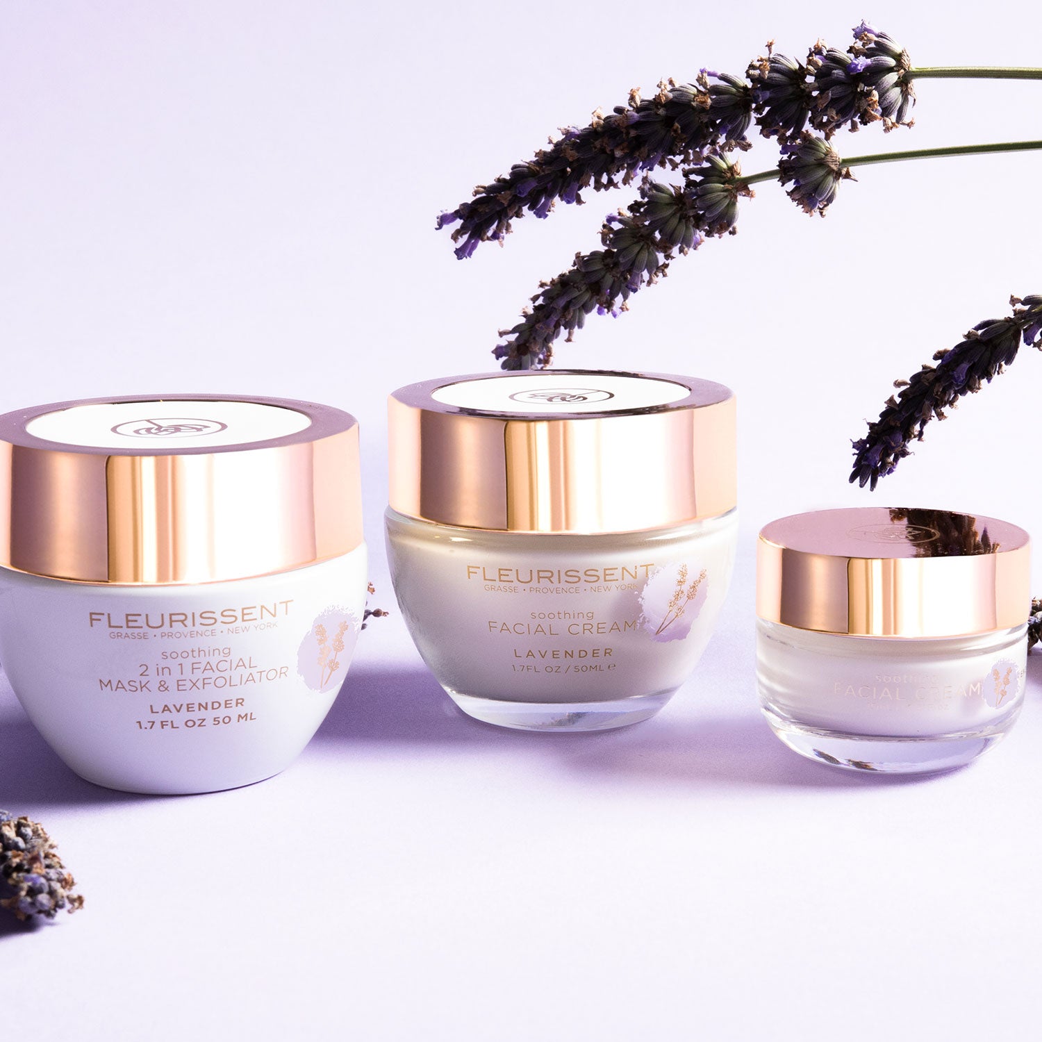 Soothing Lavender Moisturizer + 2-in-1 Exfoliating Face Mask Duo