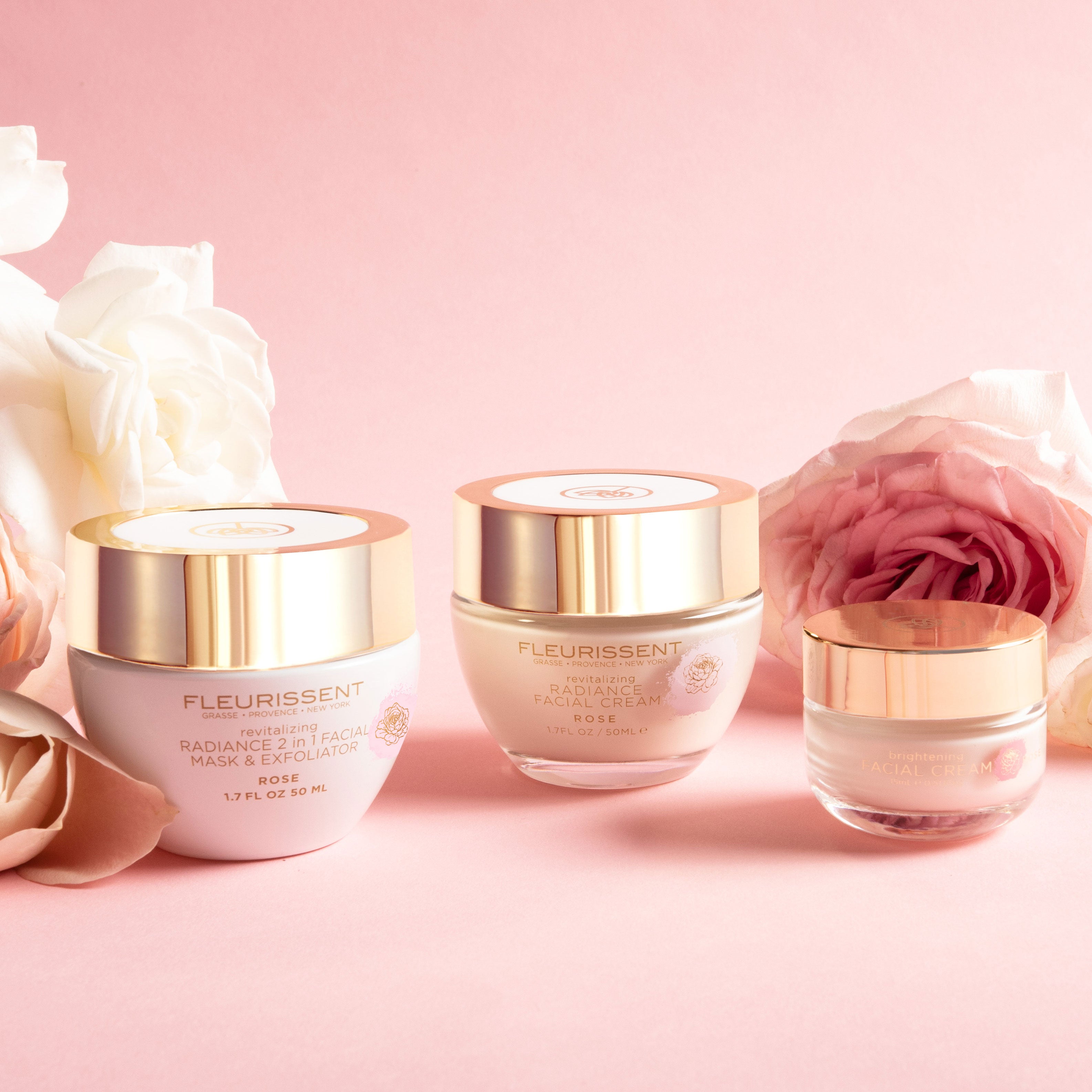Revitalizing Rose Facial Cream + 2-in-1 Exfoliating Face Mask Duo